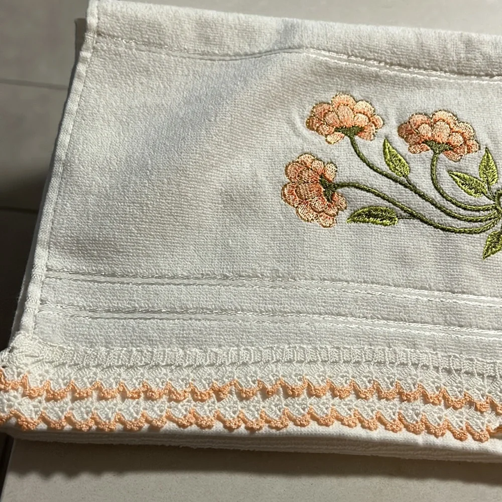 Turkish Embroidered Cotton Hand Crochet Towel